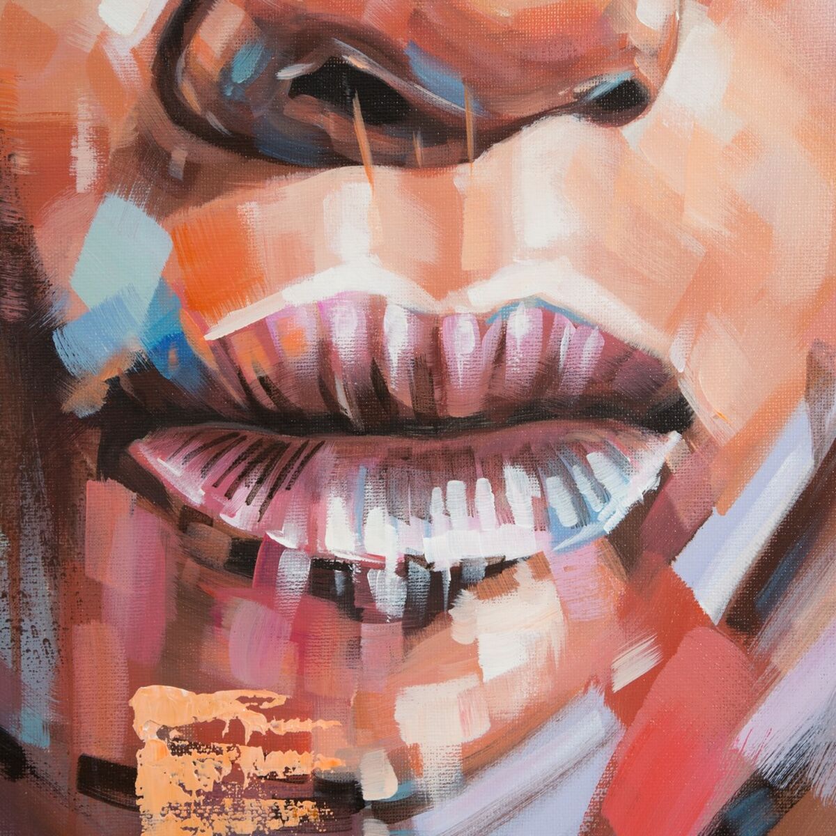 Kanvas SEMANA 100 x 3,5 x 100 cm Ansikte - 3