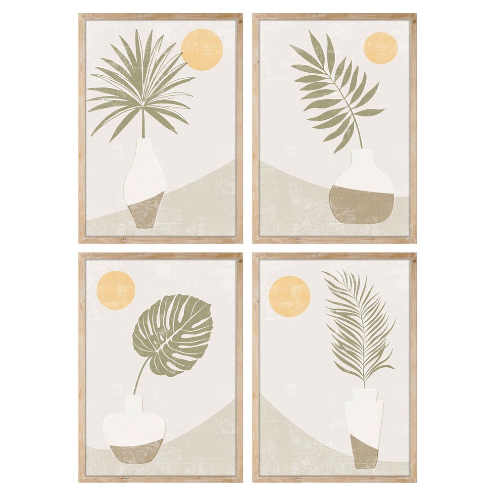 Tavla DKD Home Decor Vas 50 x 2 x 70 cm Skandinavisk (4 Delar) - 2