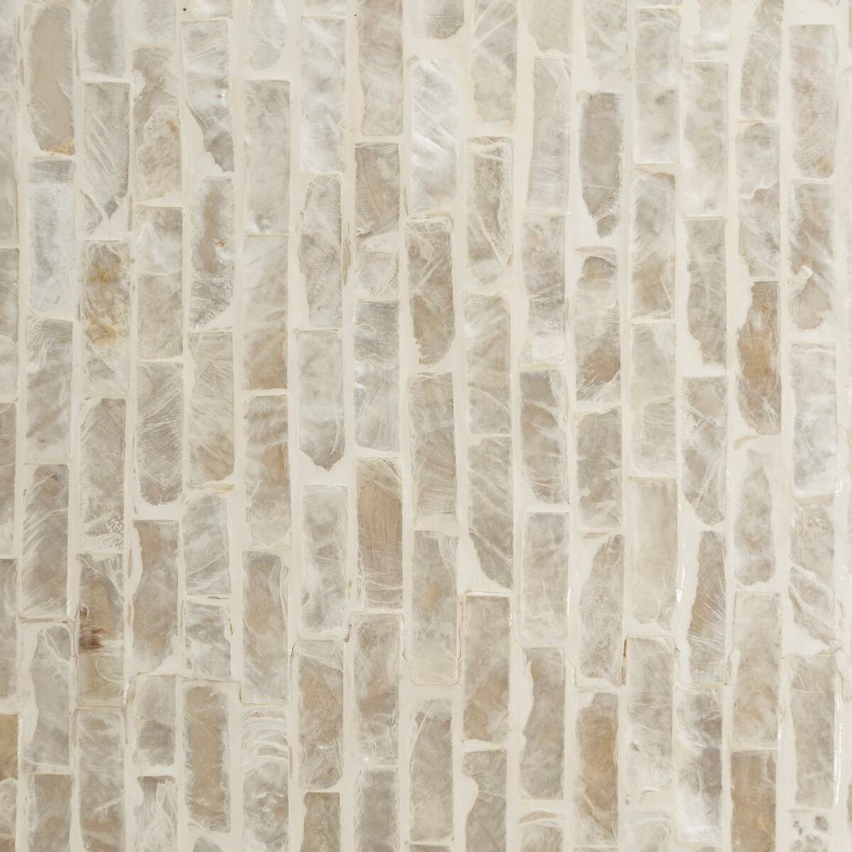 Väggspegel 186 x 7 x 100 cm Vit Skal - 3