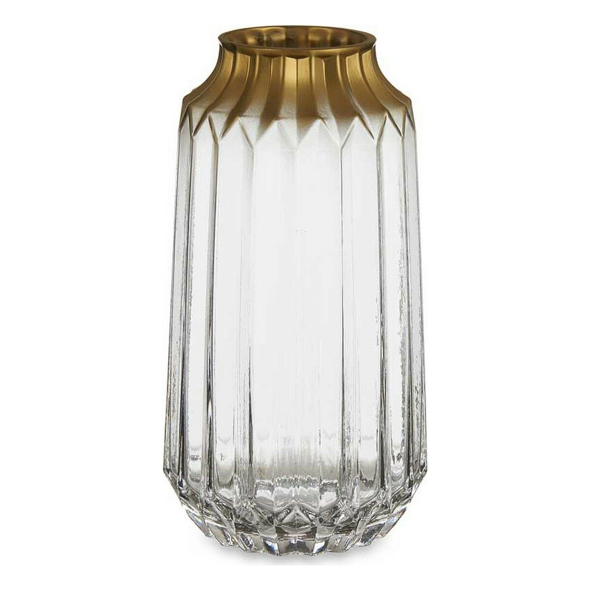 Vas Gyllene Transparent Glas (13 x 23,5 x 13 cm)