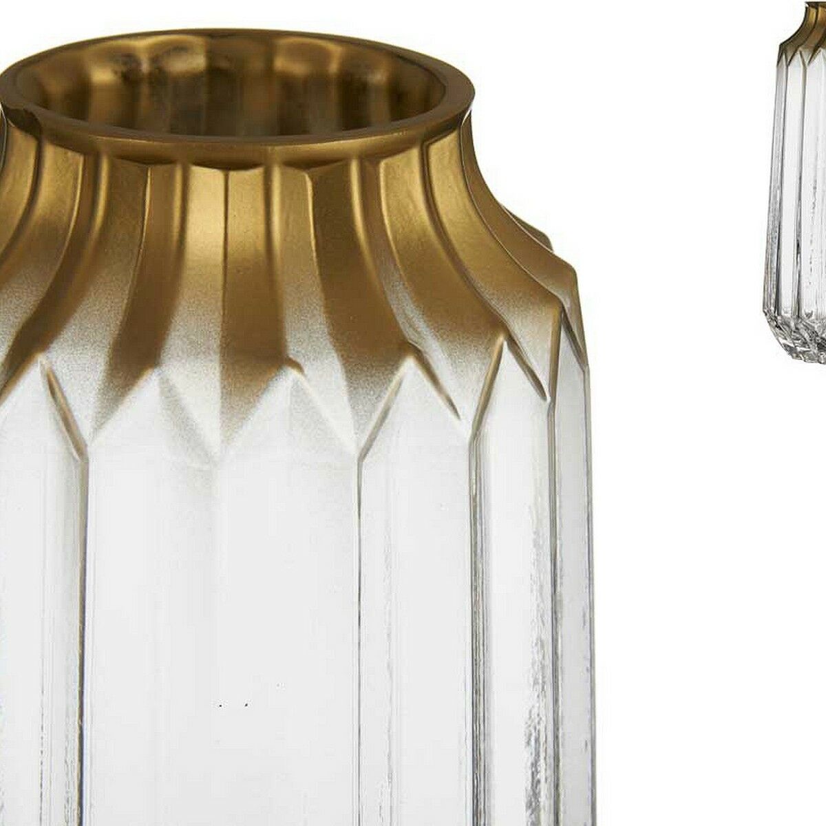 Vas Gyllene Transparent Glas (13 x 23,5 x 13 cm) - 2