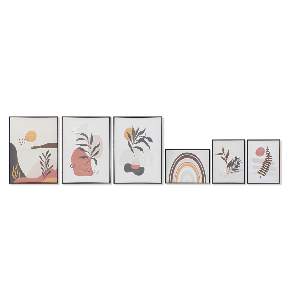 Tavla DKD Home Decor Löv av en växt (40 x 2,8 x 60 cm) - 2