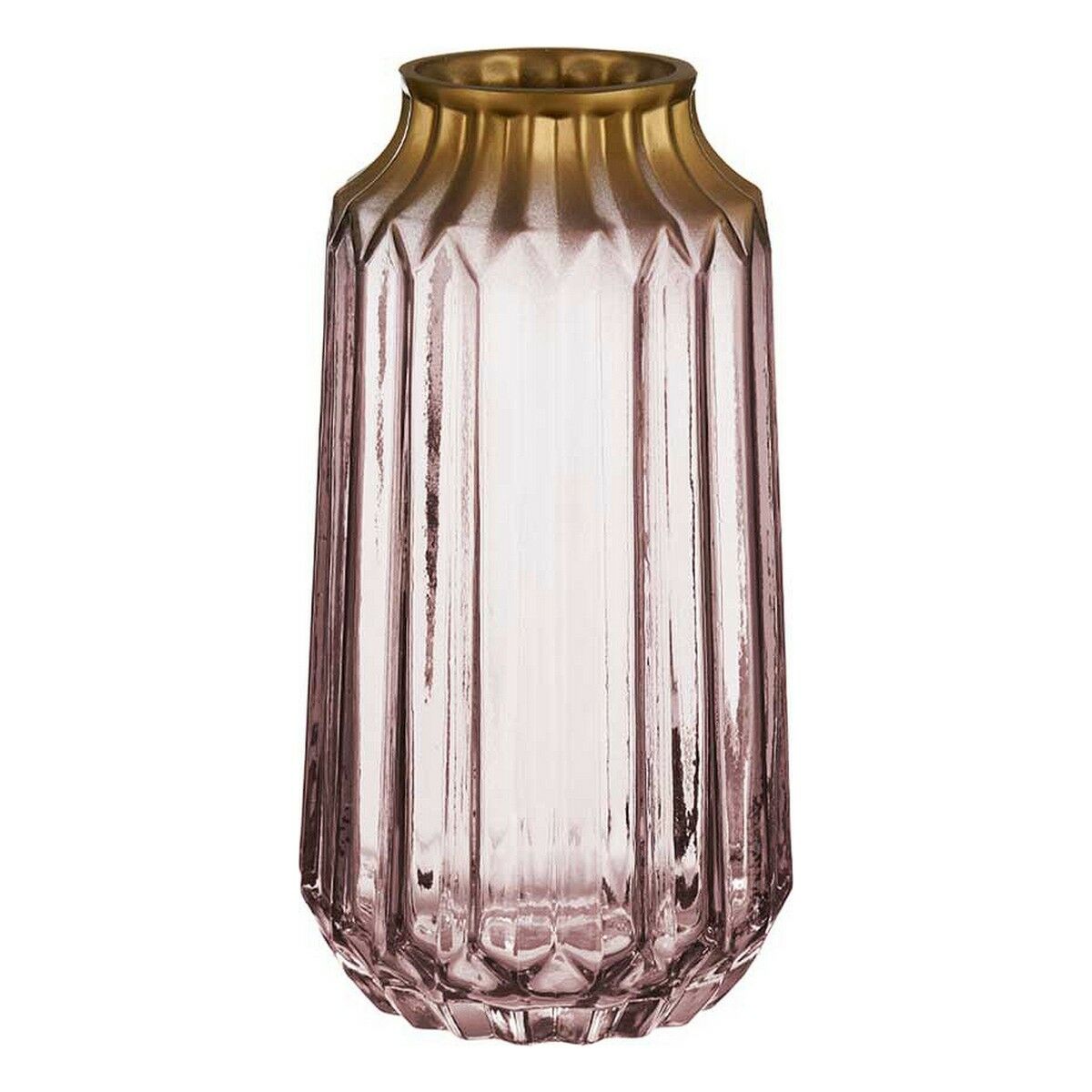 Vas Gyllene Rosa Glas (13 x 23,5 x 13 cm)