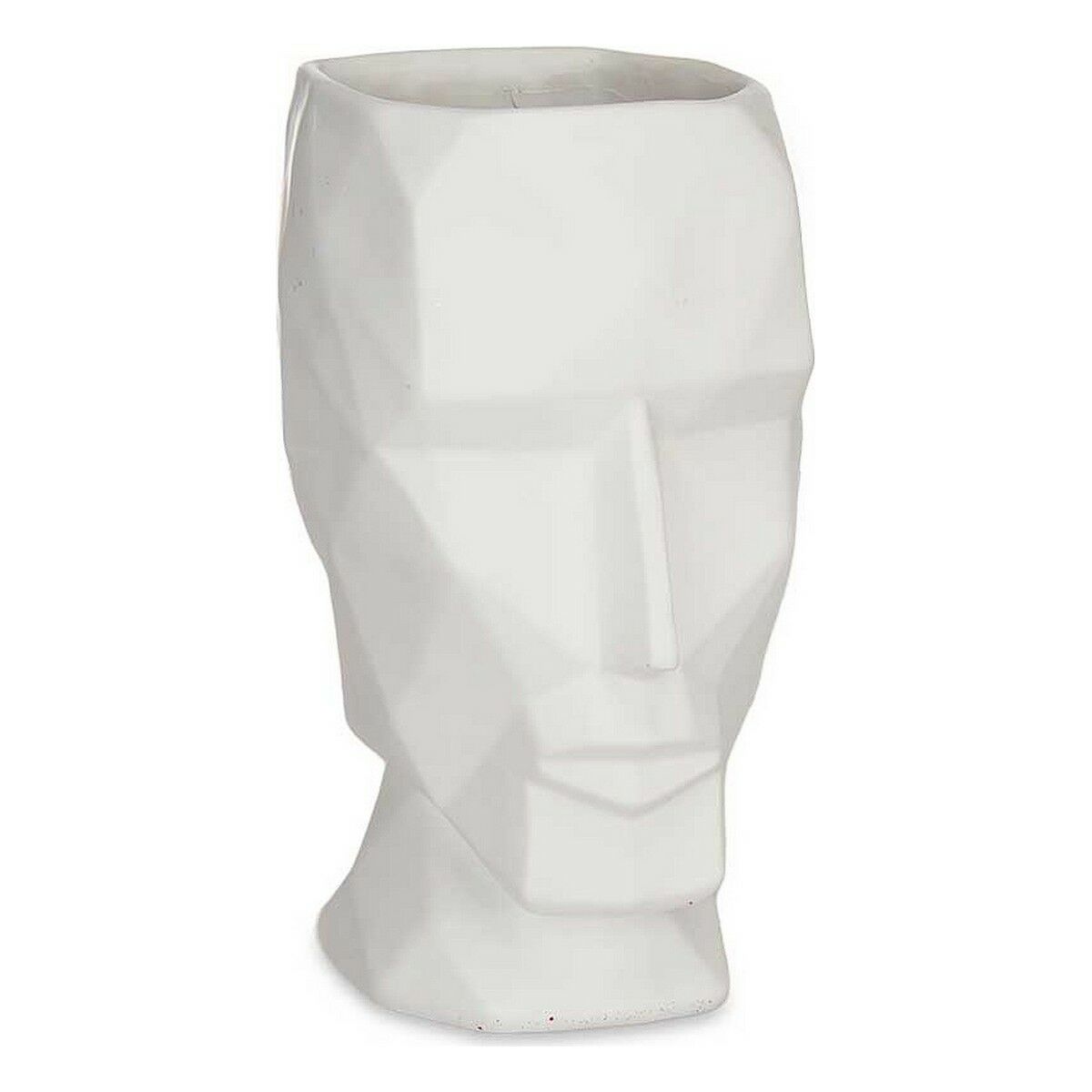 Vas Ansikte 3D Vit Polyresin (12 x 24,5 x 16 cm) - 3