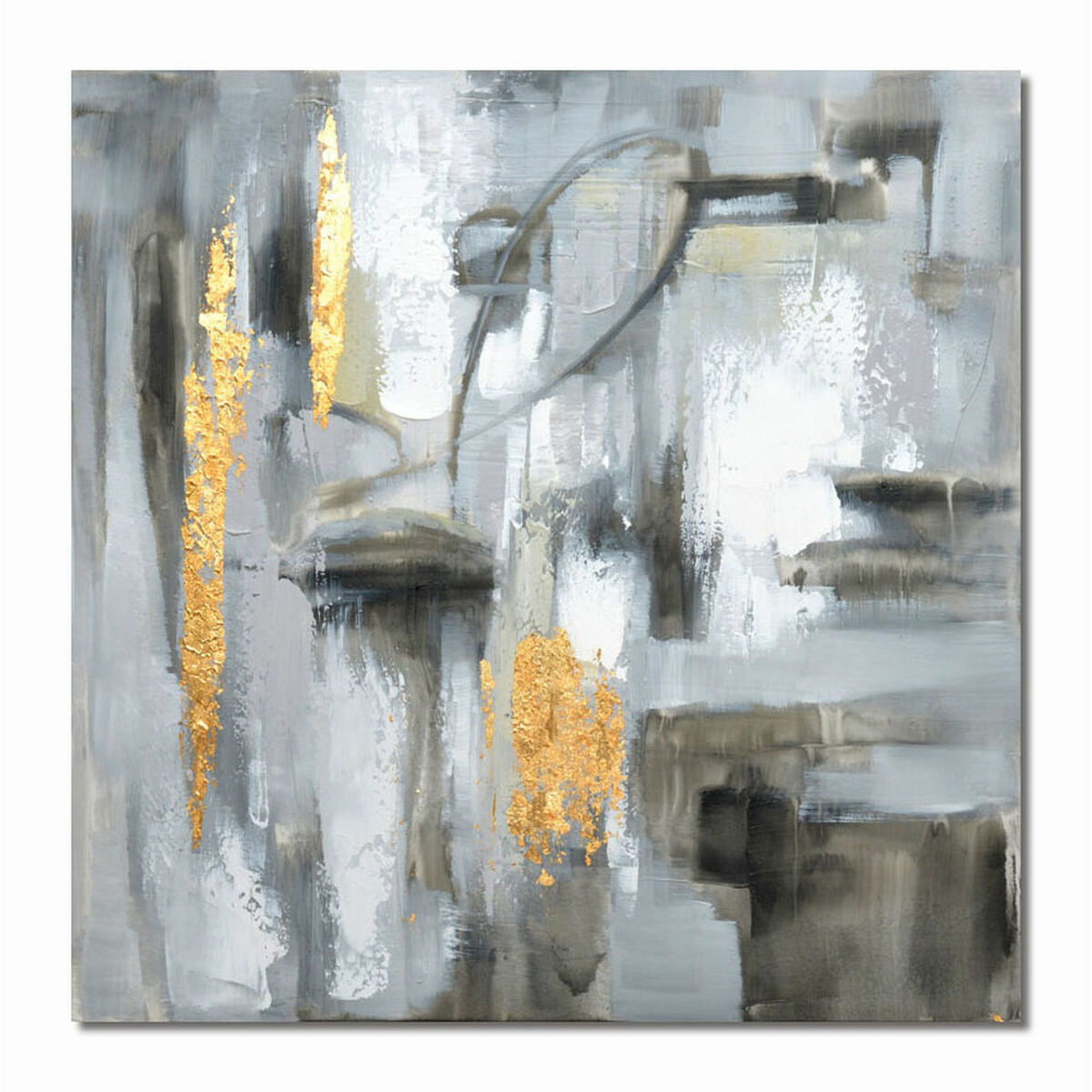 Tavla DKD Home Decor Abstrakt 80 x 3 x 80 cm Loft (2 antal) - 5