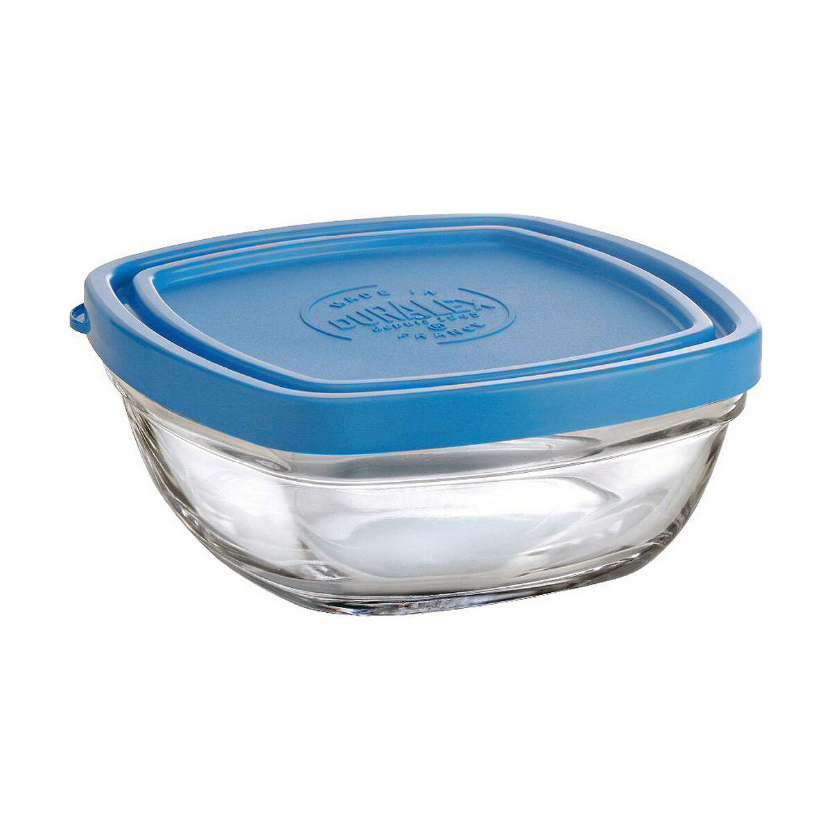Hermetisk matlåda Duralex Freshbox Blå Fyrkantig (300 ml) (11 x 11 x 5 cm) - 2