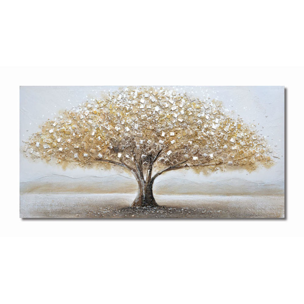 Tavla DKD Home Decor 100 x 3 x 50 cm Träd Traditionell (2 antal) - 2