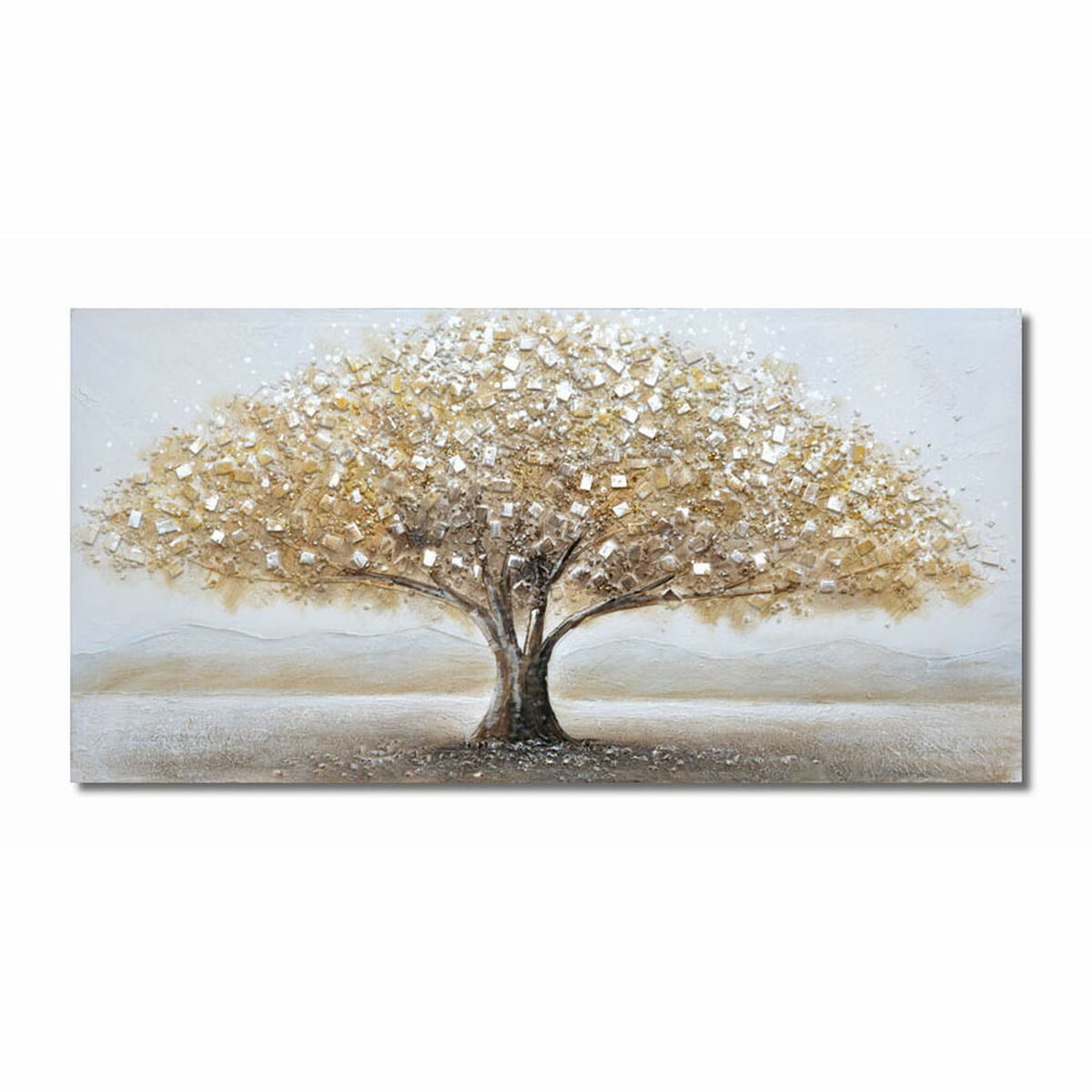 Tavla DKD Home Decor 100 x 3 x 50 cm Träd Traditionell (2 antal) - 4