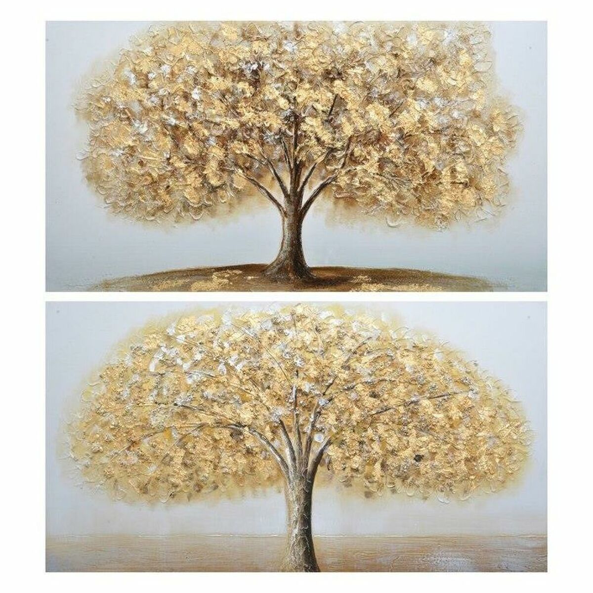 Tavla DKD Home Decor Träd 120 x 3 x 60 cm Traditionell (2 antal) - 2