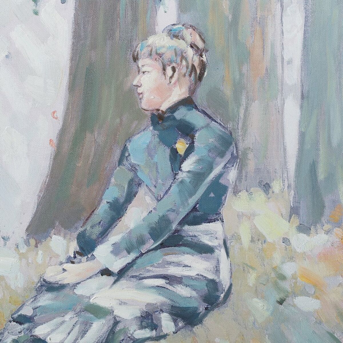 Kanvas 76,2 x 4 x 76,2 cm Träd - 2