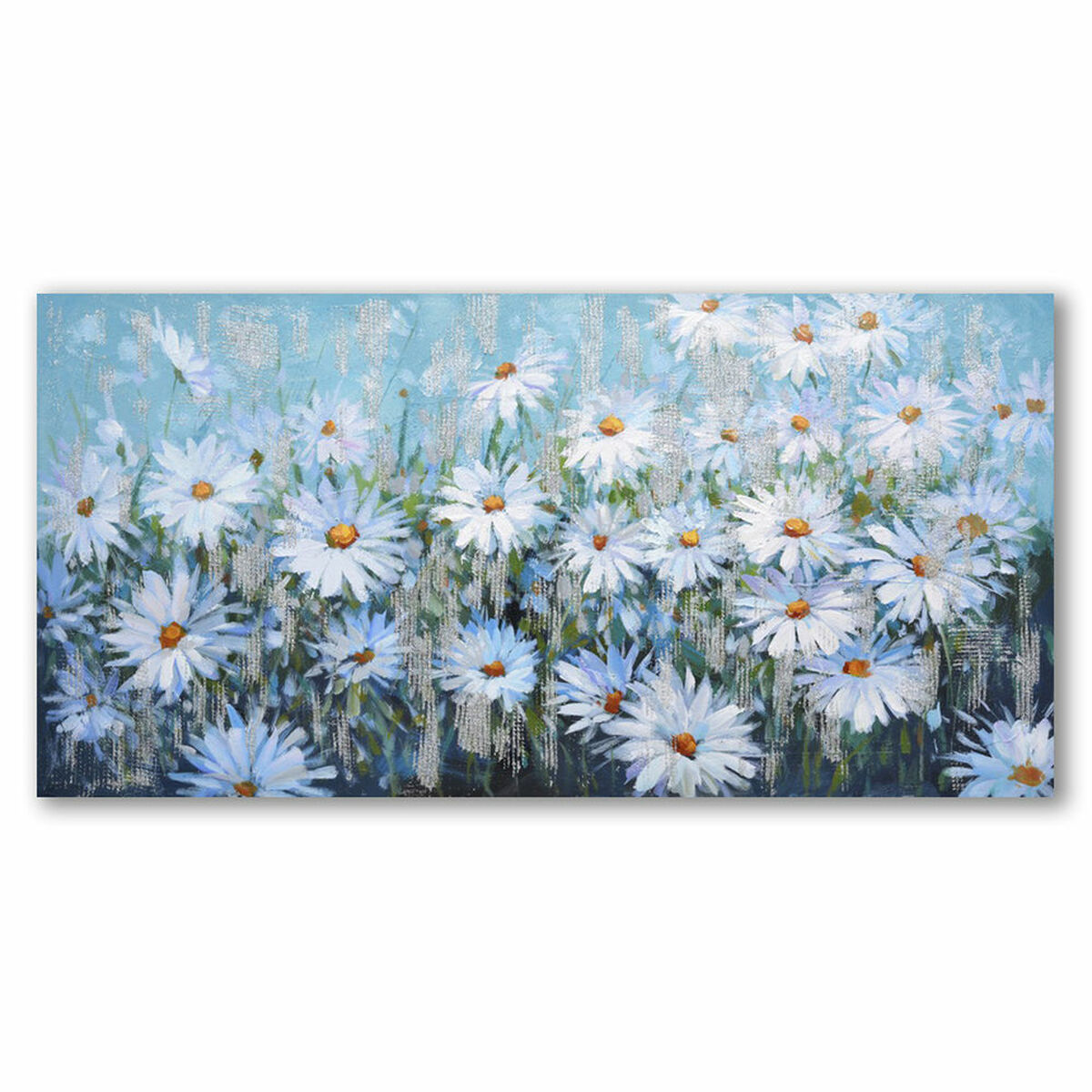Tavla DKD Home Decor 120 x 3 x 60 cm Virágok Shabby Chic (2 antal) - 5