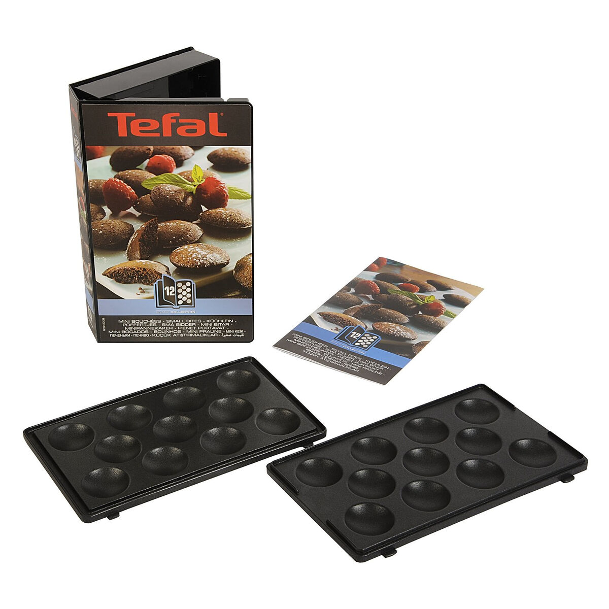 Formgjuten Tefal Mini Bites Snack Collection Smörgåsmaskin Svart - 3