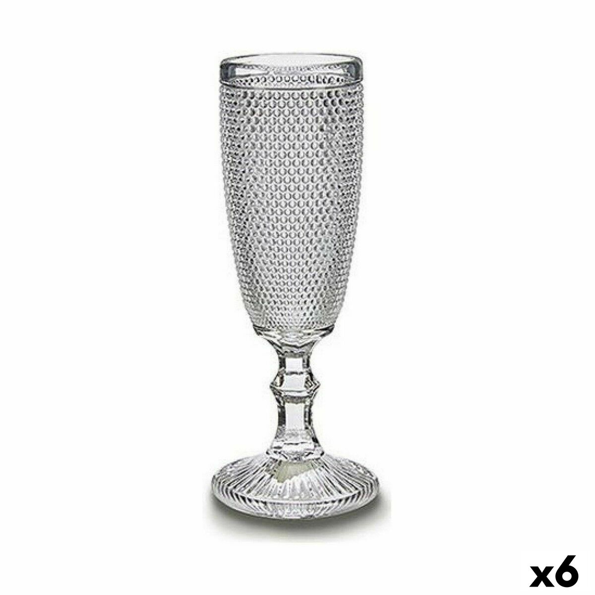 Champagneglas Poäng Transparent Glas 6 antal (185 ml)