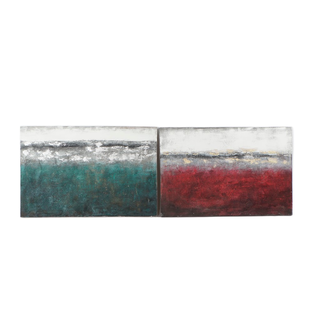 Tavla DKD Home Decor 120 x 3,5 x 80 cm Abstrakt Modern (2 antal) - 2