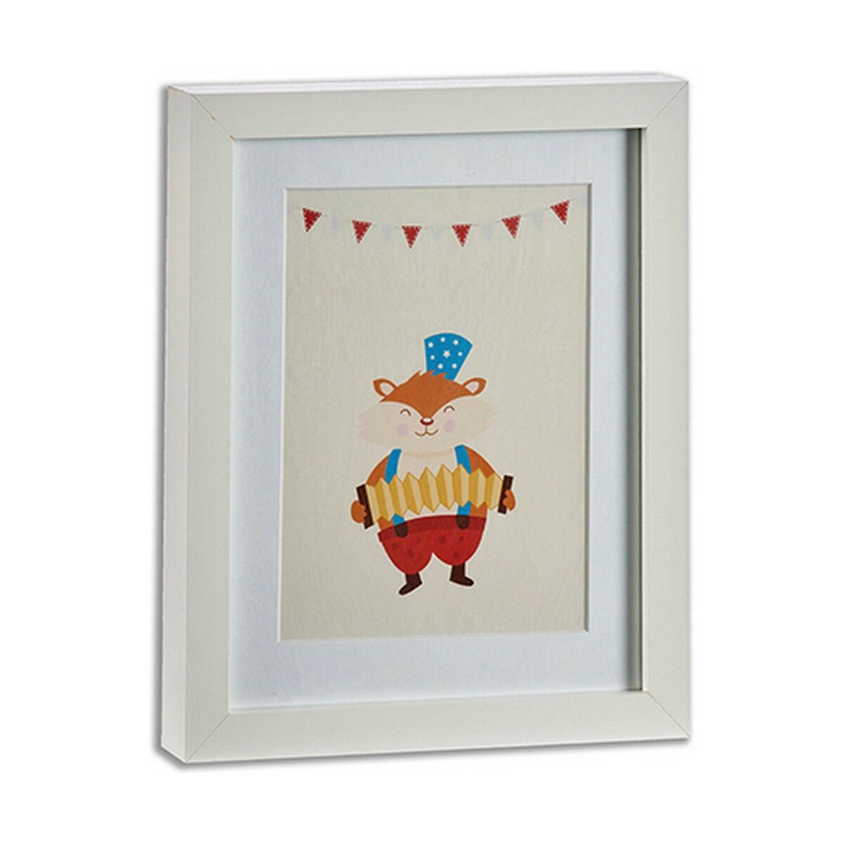 Tavla Cirkus Trä Vit Glas (23 x 28 x 3 cm) (12 antal) - 3