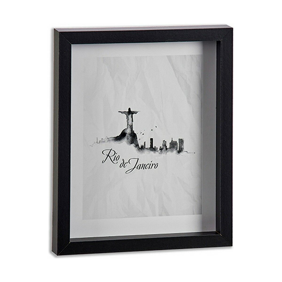 Tavla Stad Svart Glas spånskiva (22 x 2,5 x 27 cm) (12 antal) - 3