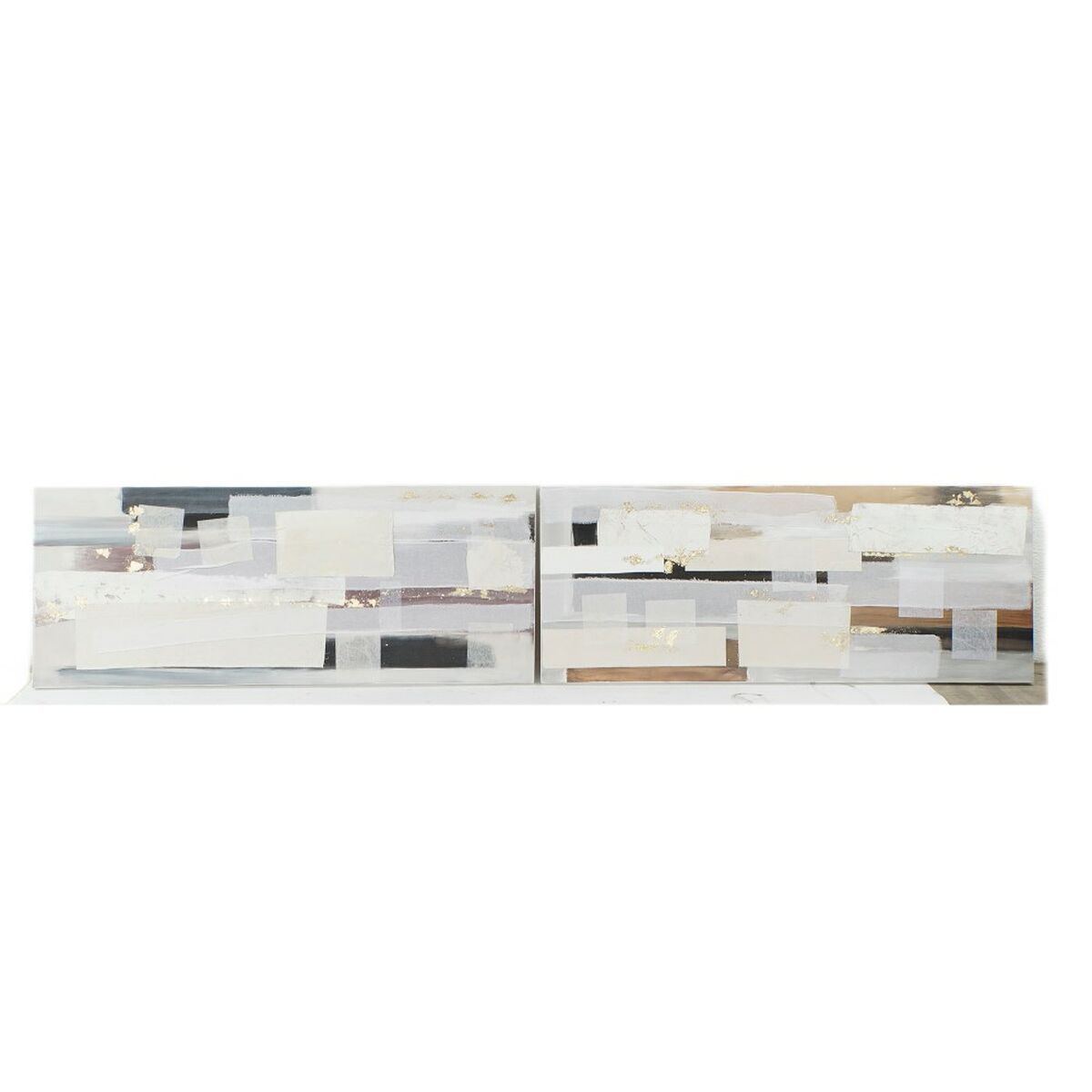Tavla DKD Home Decor 150 x 3,5 x 60 cm Abstrakt Modern (2 antal) - 4