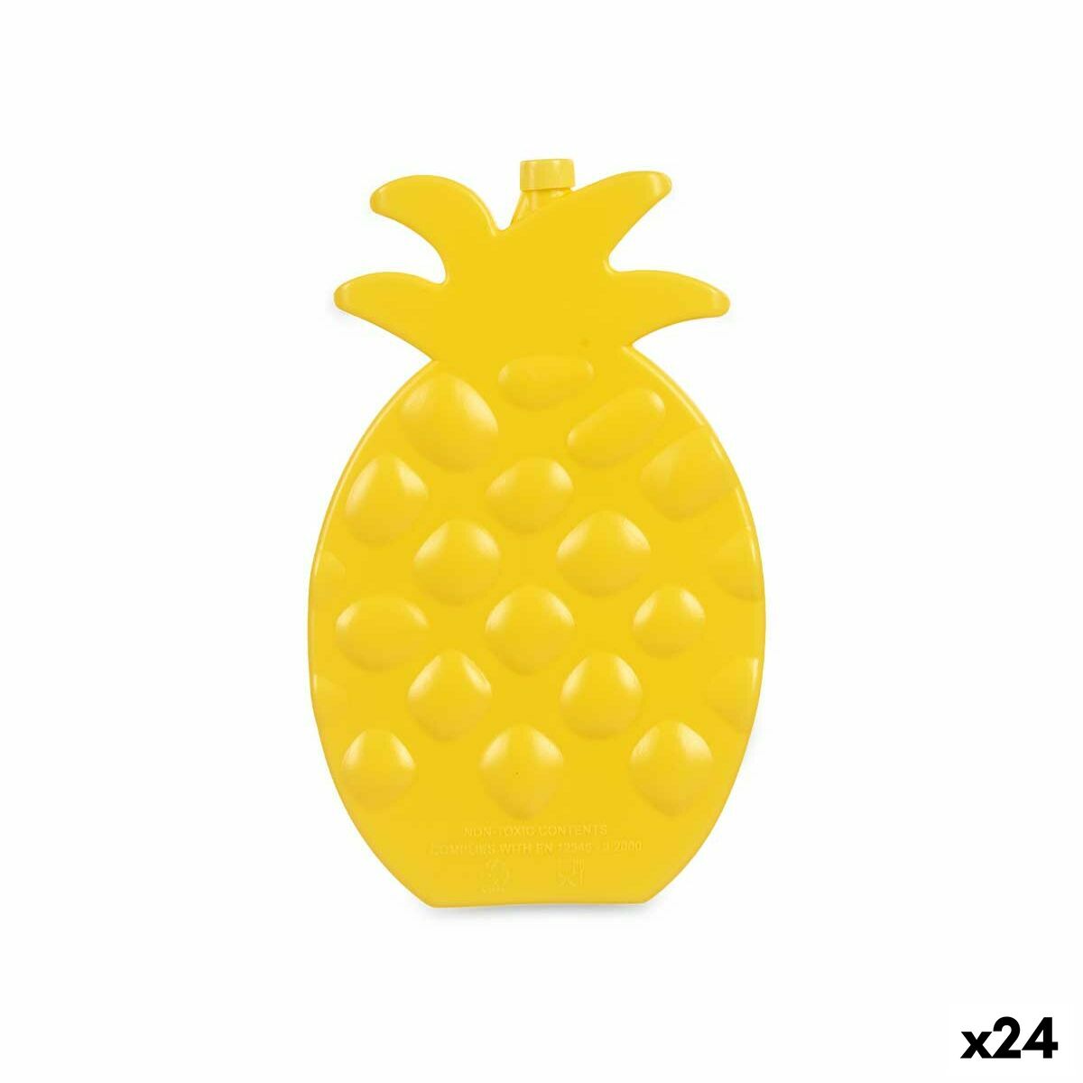 Flaskkylare Ananas Gul Plast (200 ml) (1,5 x 20 x 13 cm) (24 antal)