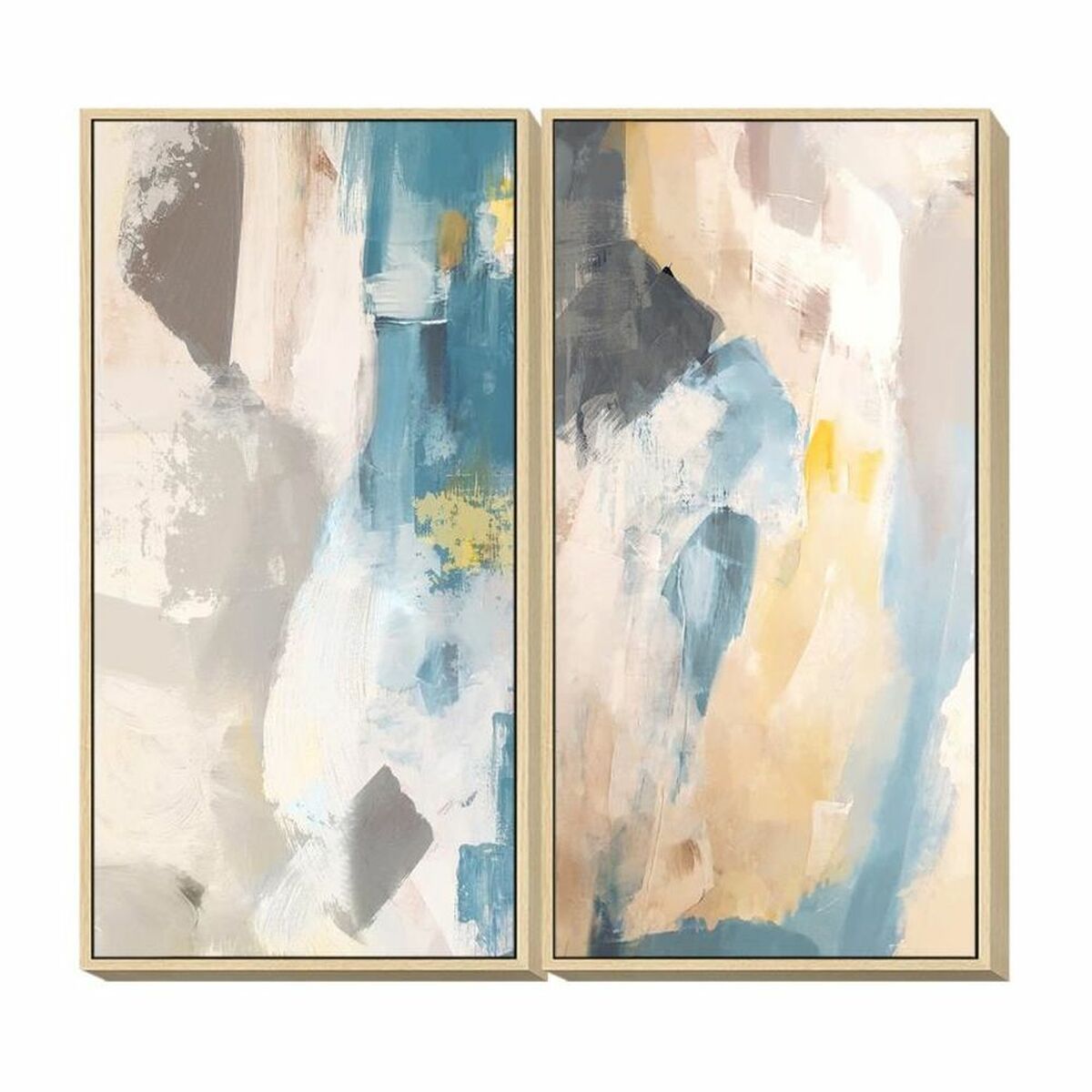Tavla DKD Home Decor 60 x 4 x 120 cm Abstrakt Modern (2 antal) - 2