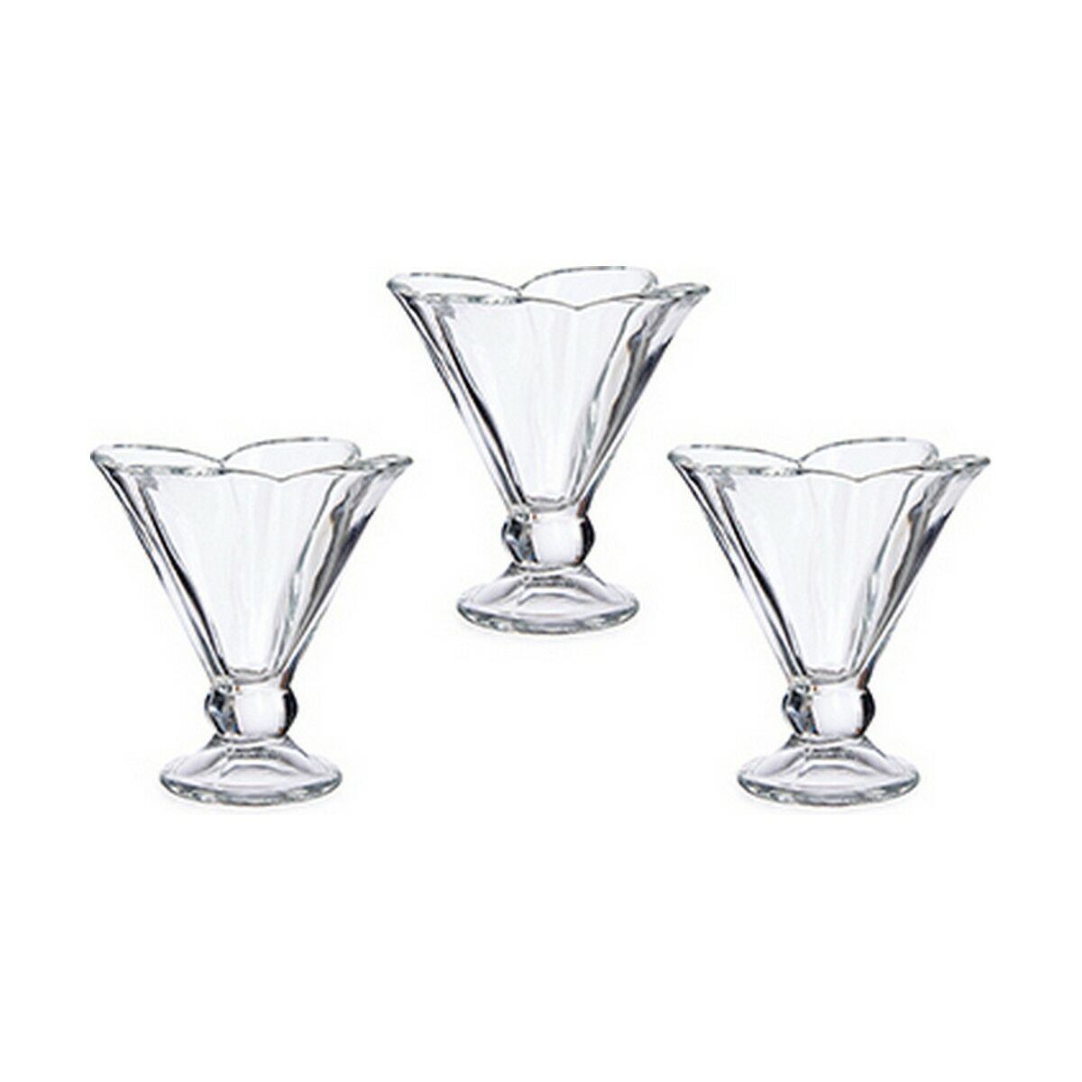 Glass- och milkshakeglas Blomster Glas Transparent 6 antal (200 ml) - 4