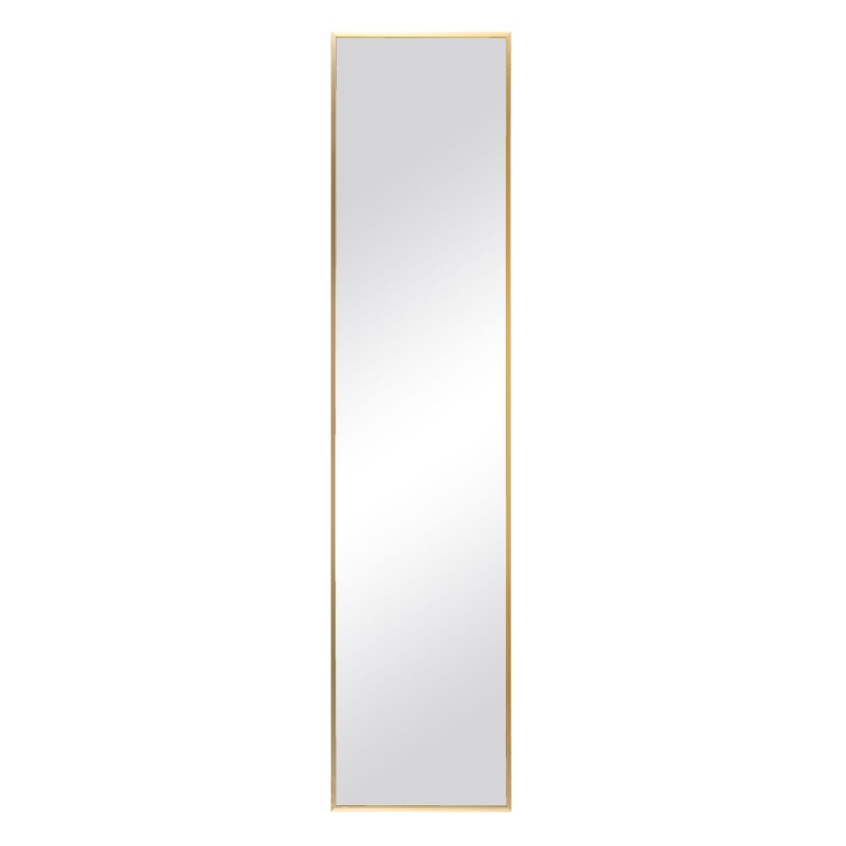 Väggspegel 35 x 3,5 x 151 cm Glas Gyllene Aluminium