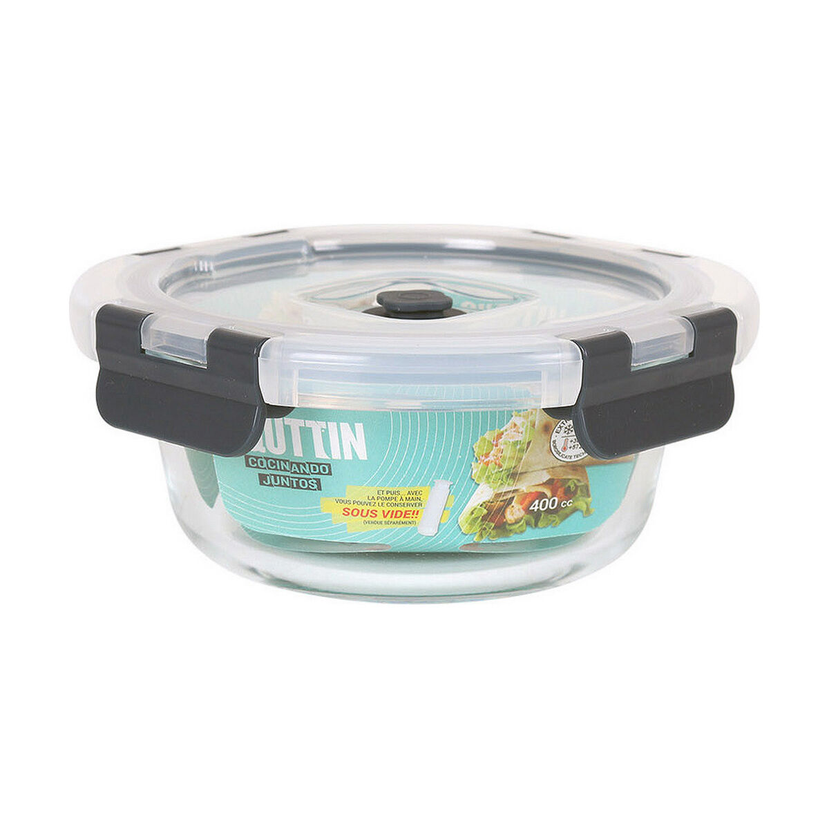 Lunchlåda Quttin   Rund 400 ml (Ø 15 x 6,2 cm)