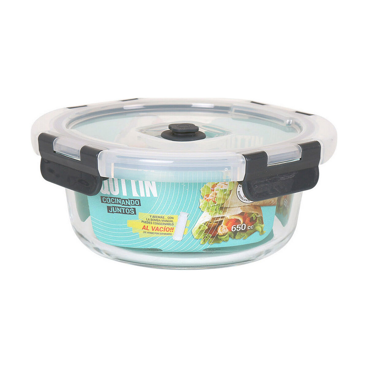 Lunchlåda Quttin   Rund 650 ml (Ø 16,9 x 7,1 cm)