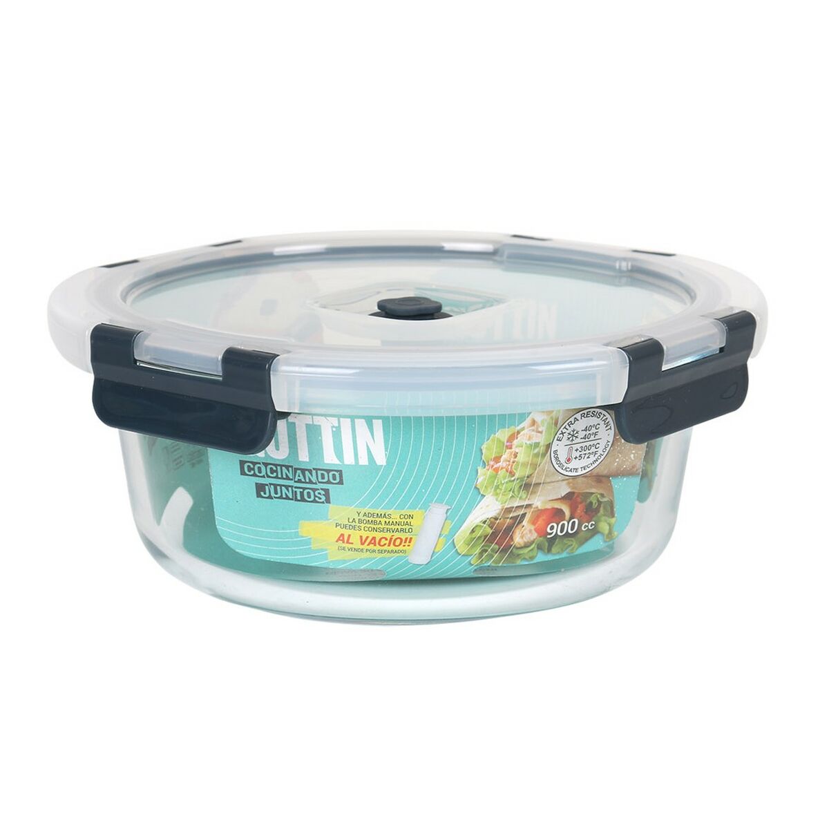 Hermetisk matlåda Quttin Dammsugarslang 900 ml Ø 18 x 7,5 cm