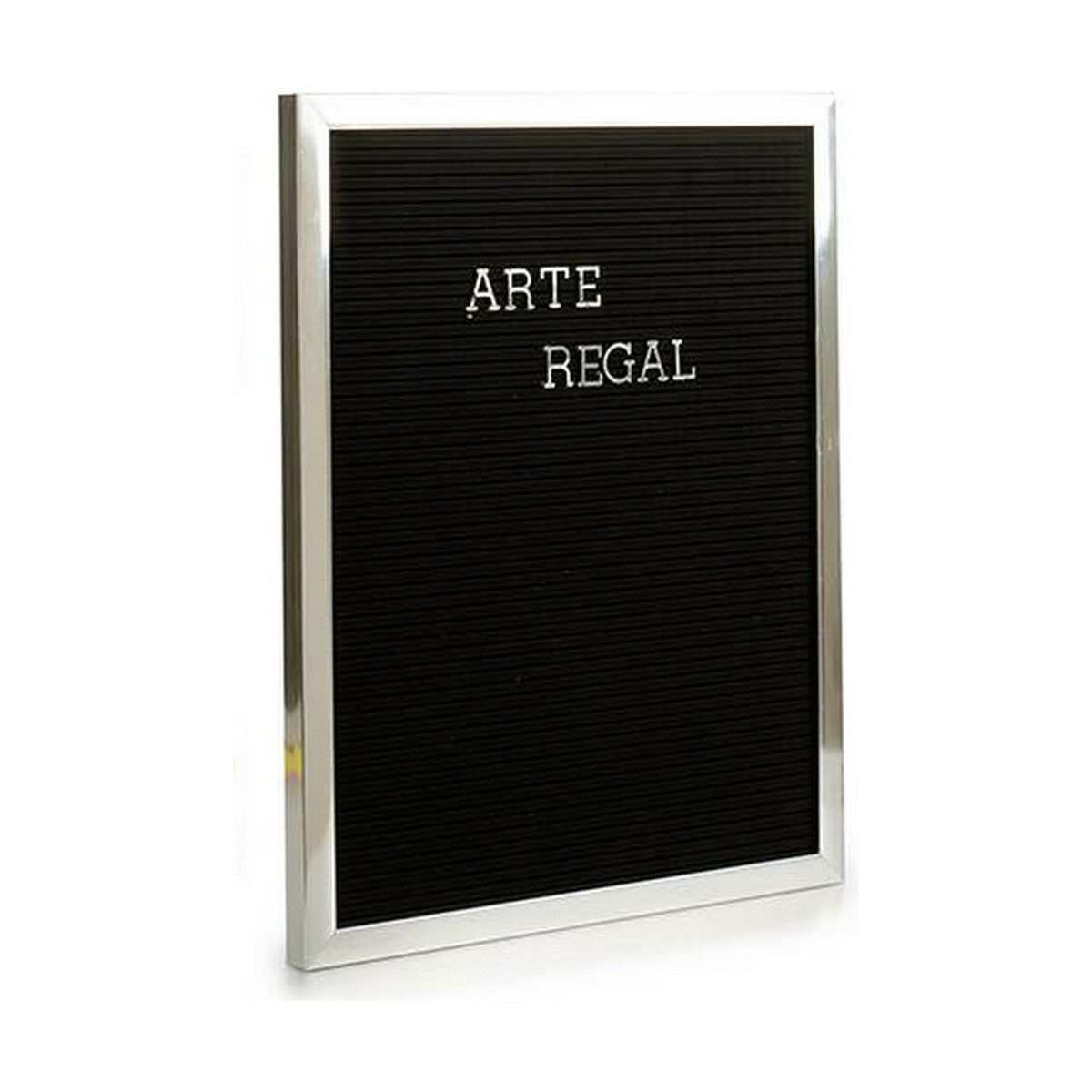 Tavla Silvrig Svart Panel 144 Bokstäver (2,5 x 50,5 x 40,5 cm) (12 antal) - 3