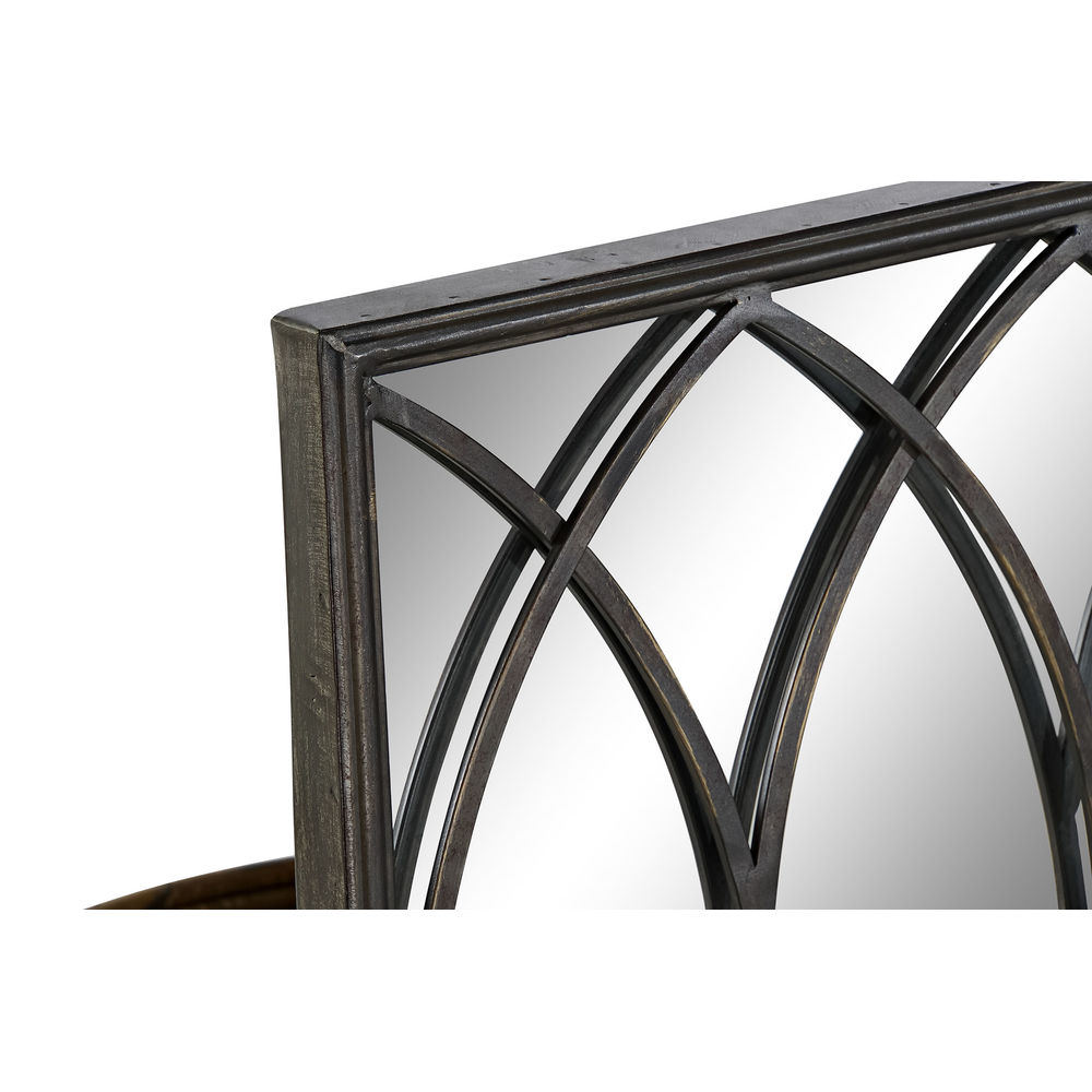Spegel med monteringsfäste DKD Home Decor Svart Metall (40 x 12 x 80 cm) - 2