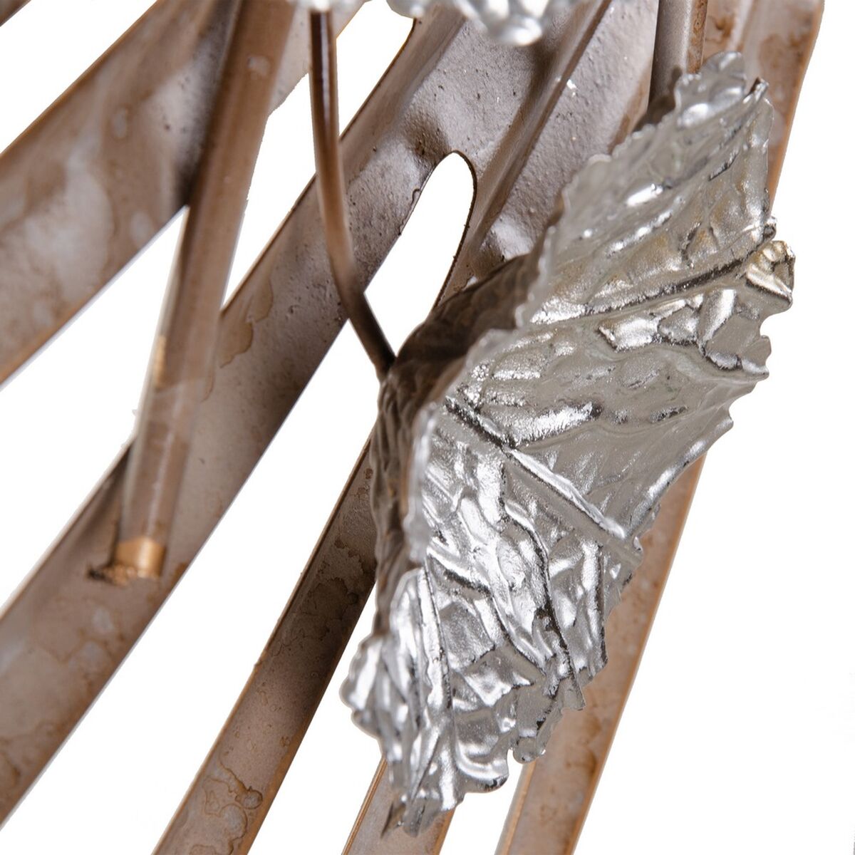 Väggdekoration 189 x 9 x 111 cm Metall Silver - 4