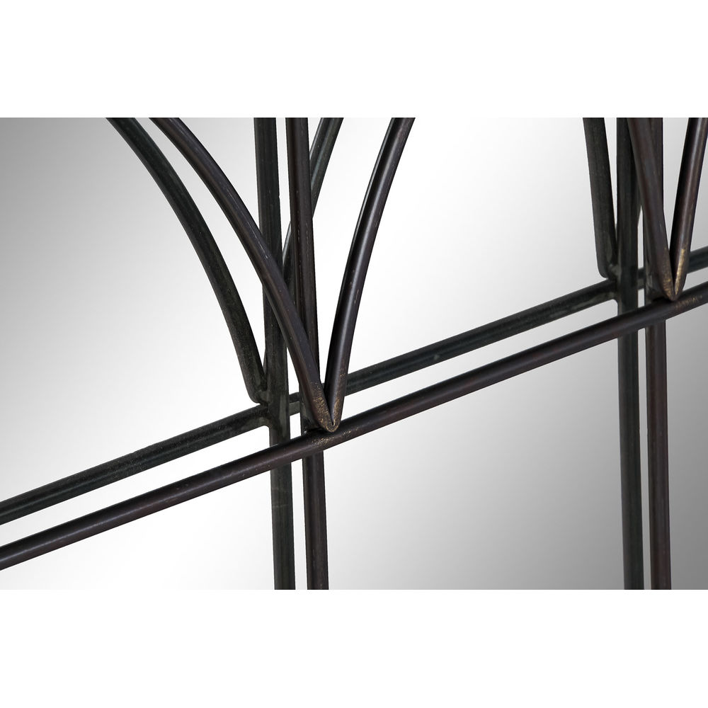 Väggspegel DKD Home Decor Svart Metall (76 x 4 x 76 cm) - 2