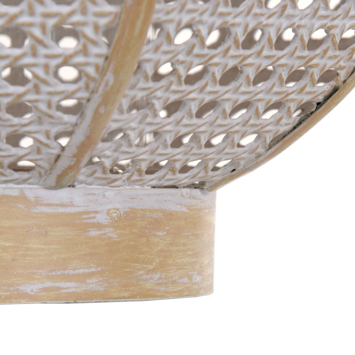 Ljusstakar 31,5 x 31,5 x 34,5 cm Naturell Metall Vit - 3