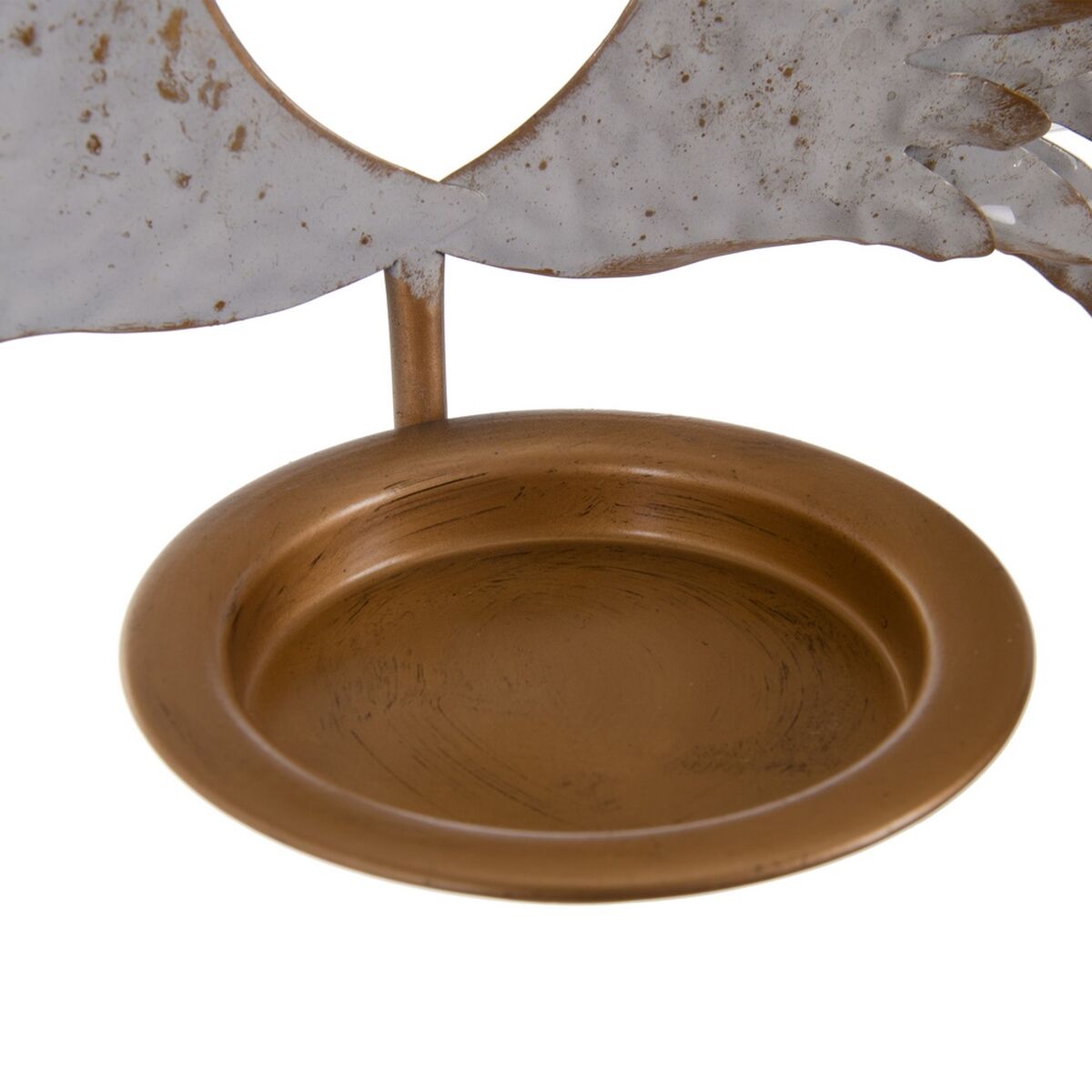 Ljusstakar 45,5 x 12,5 x 51 cm Gyllene Metall Vit - 2