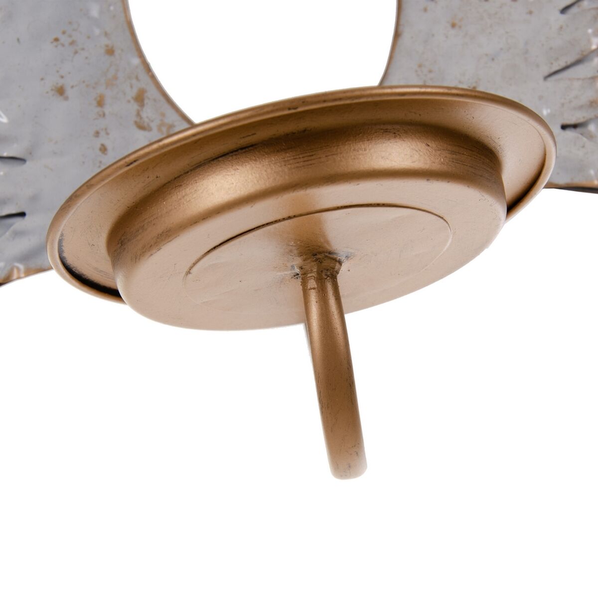 Ljusstakar 45,5 x 12,5 x 51 cm Gyllene Metall Vit - 3