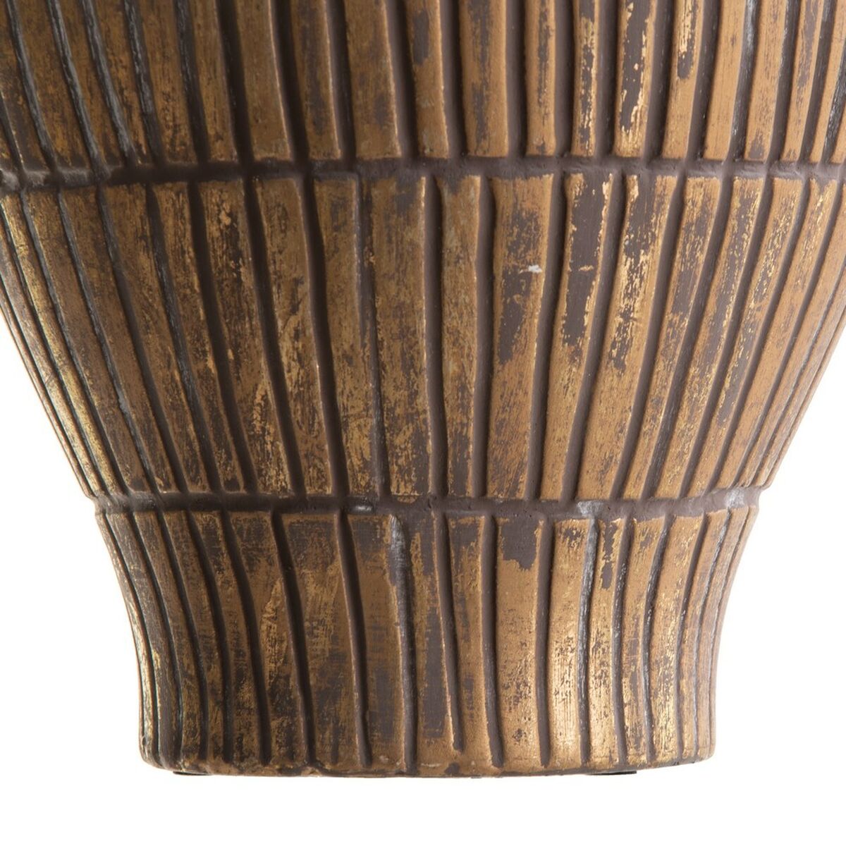 Vas 19 x 19 x 43 cm Keramik Gyllene Vit - 2