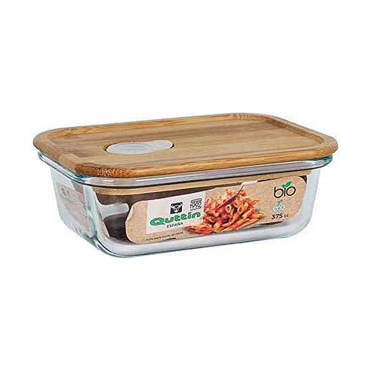 Lunchlåda Quttin 104734 14,5 x 11 cm Bambu Borosilikatglas