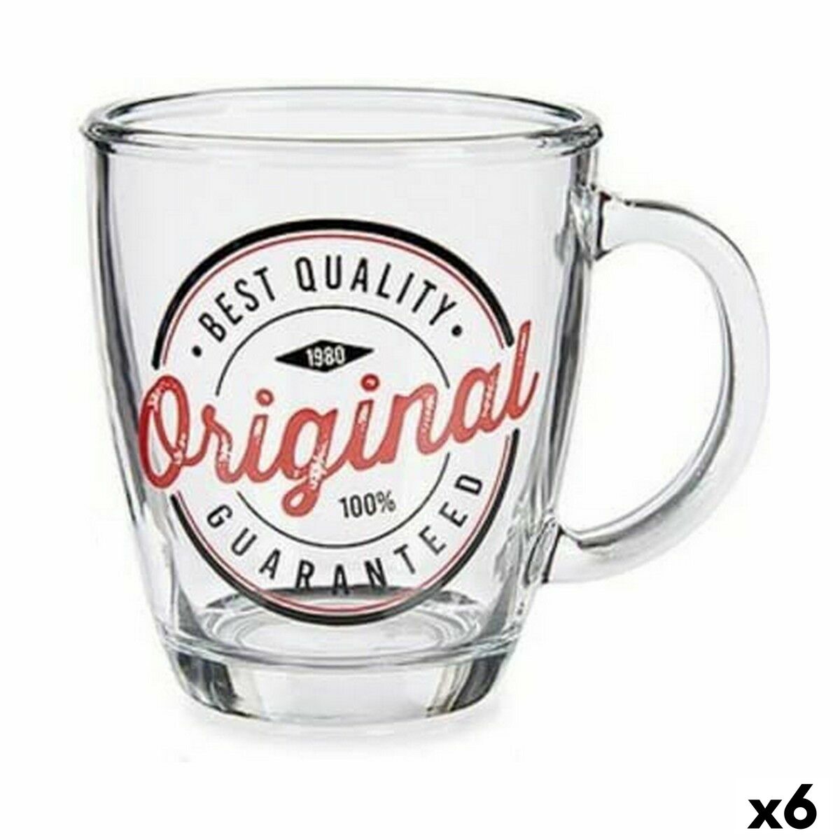 Mugg Original Transparent Glas 6 antal (320 ml)