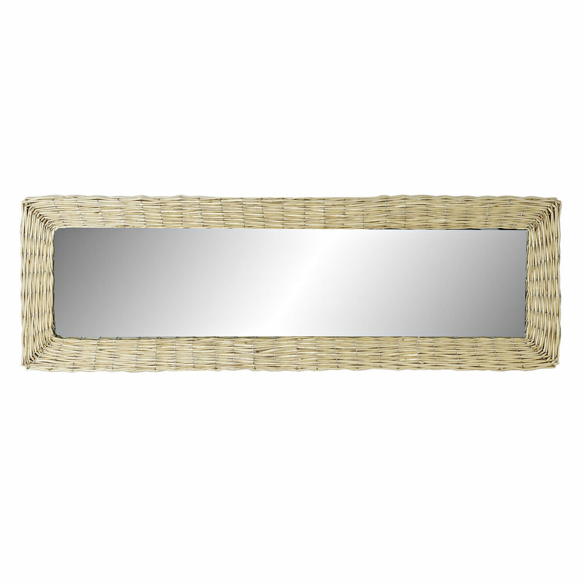 Väggspegel DKD Home Decor Multicolour Naturell vide Glas Bali Flätning 43 x 4 x 132 cm - 4