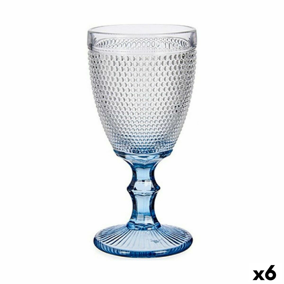 Vinglas Poäng Blå Glas 330 ml (6 antal)
