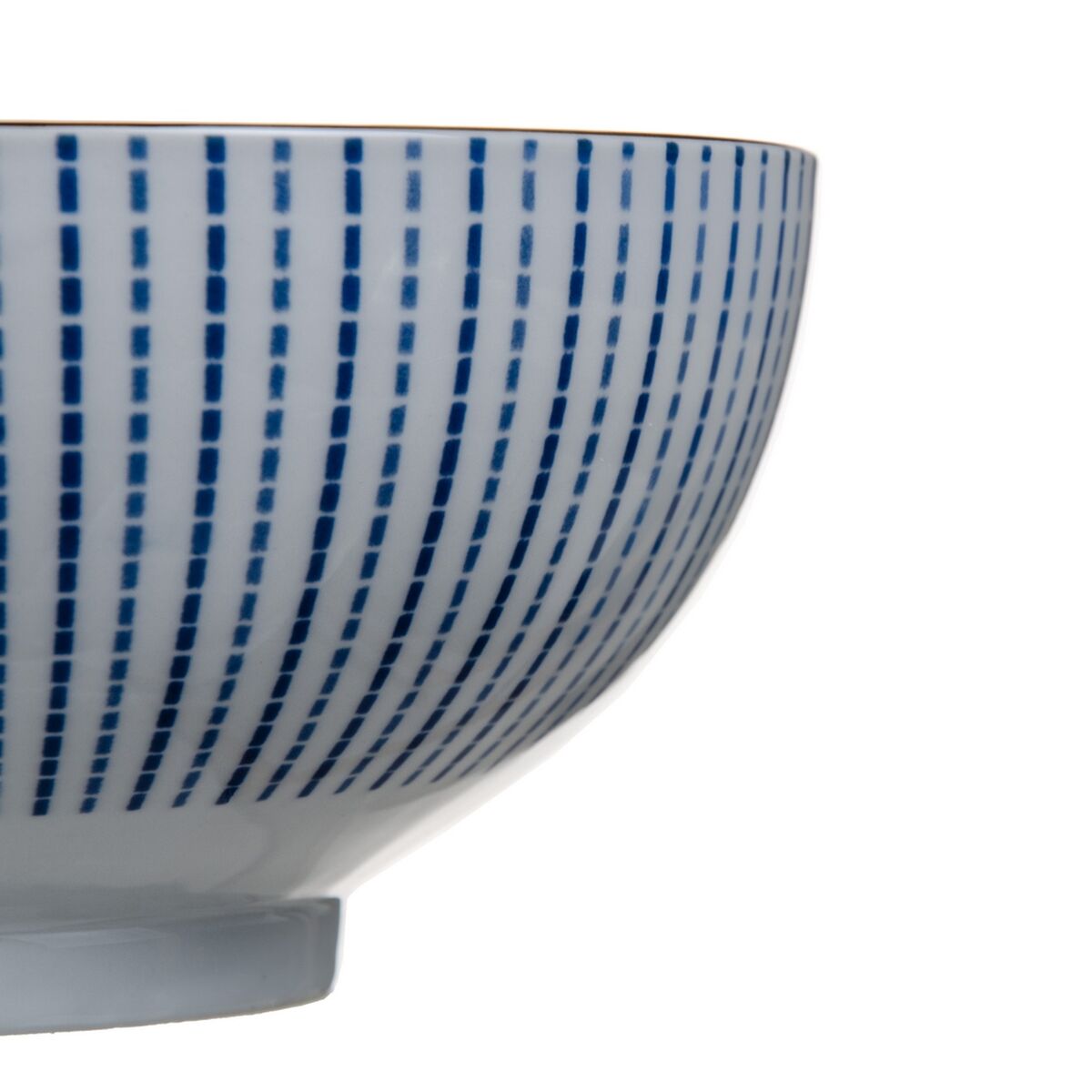 Salladsskål 20 x 20 x 9,5 cm Porslin Blå Vit - 3