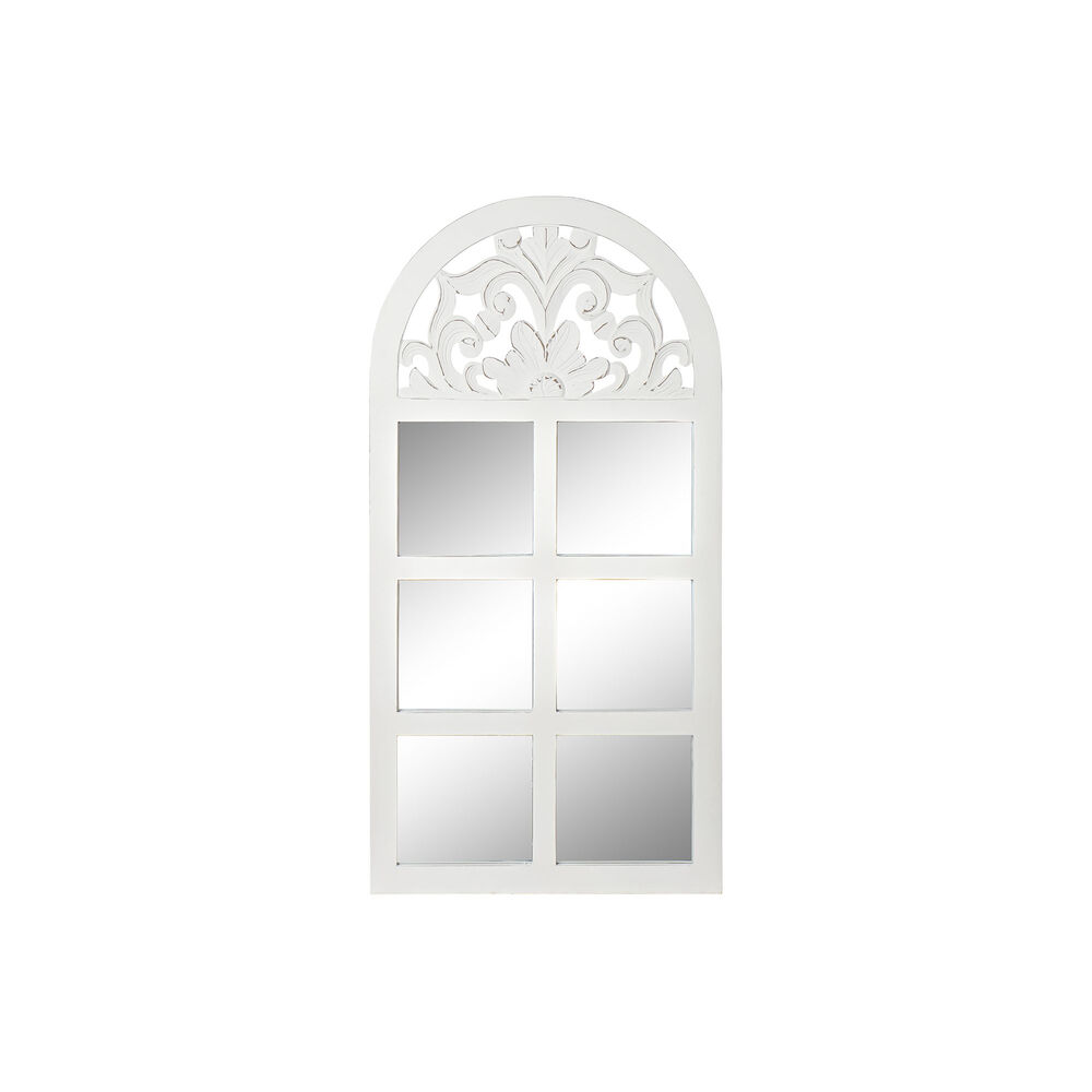 Väggspegel DKD Home Decor Glas Fönster Vit Trä MDF (81 x 2,5 x 162,5 cm) - 2