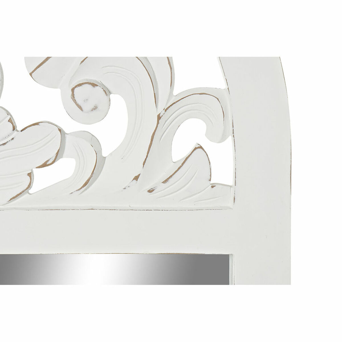Väggspegel DKD Home Decor Glas Fönster Vit Trä MDF (81 x 2,5 x 162,5 cm) - 6