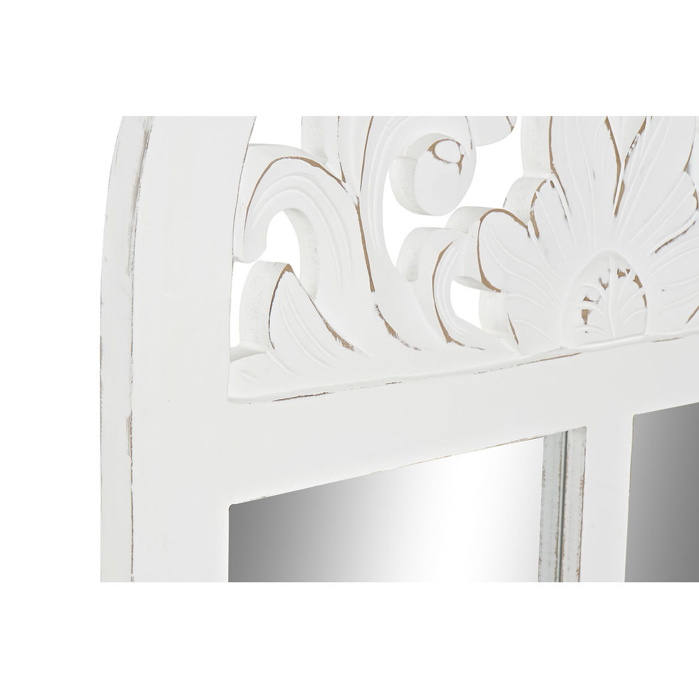 Väggspegel DKD Home Decor Glas Fönster Vit Trä MDF (81 x 2,5 x 162,5 cm) - 4