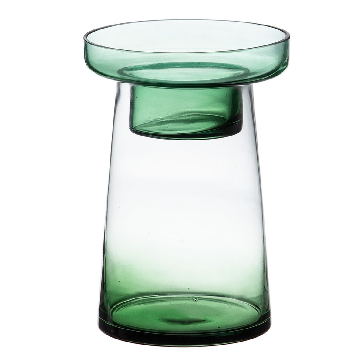 Ljusstakar 16,5 x 16,5 x 23,5 cm Grön Glas