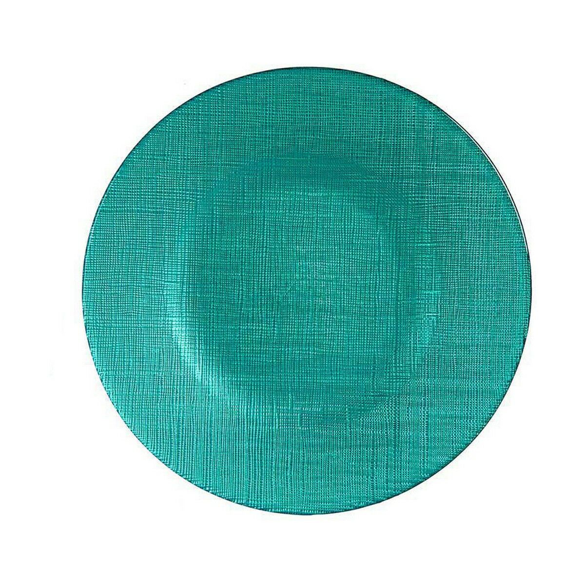 Platt skål Turkos Glas 21 x 2 x 21 cm (6 antal) - 3