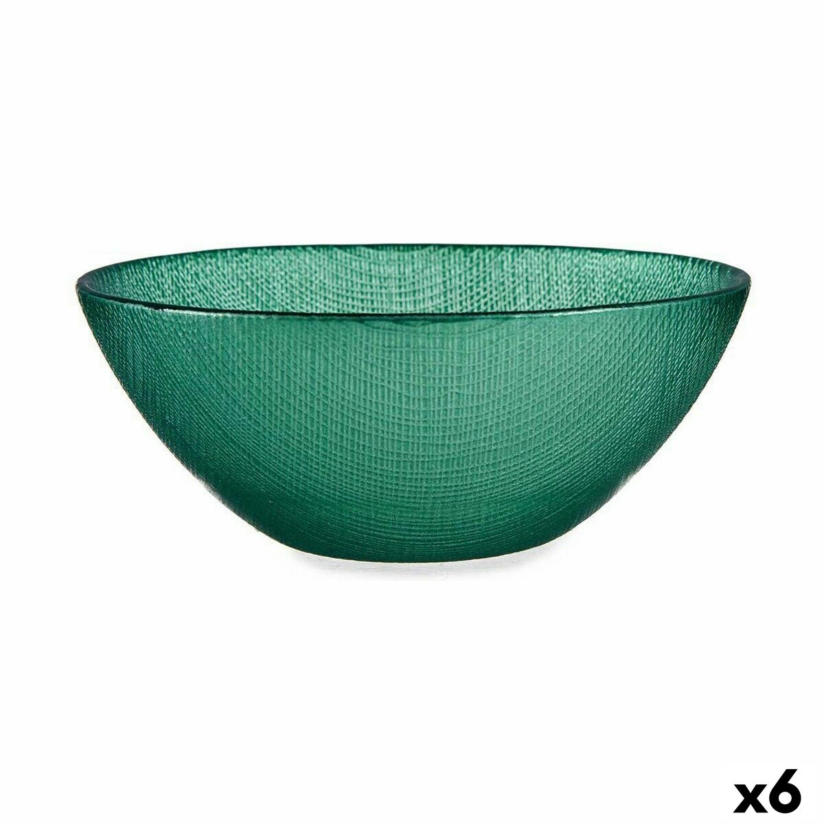 Skål Ø 15 cm Grön Glas (6 antal)