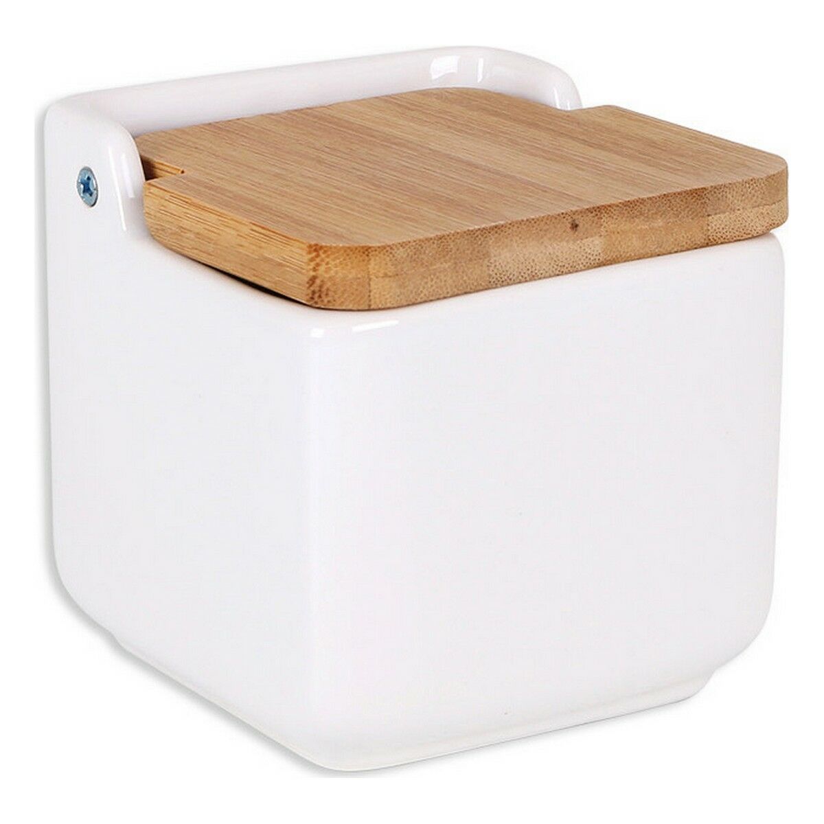 Saltkar med lock La Mediterránea Bambu 8,5 x 8,5 x 8,5 cm