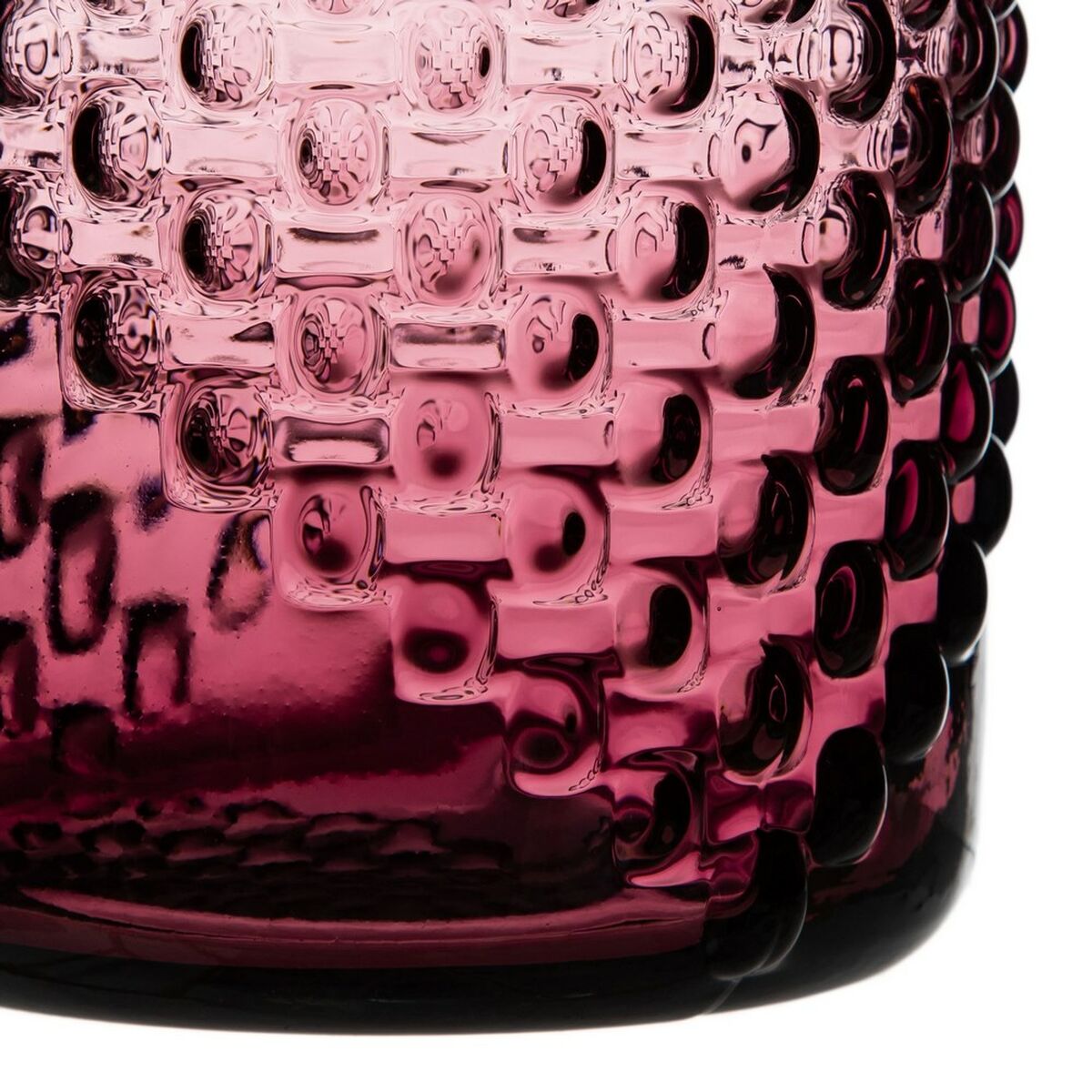 Vas Glas 13 x 13 x 25 cm Malva-färg - 2
