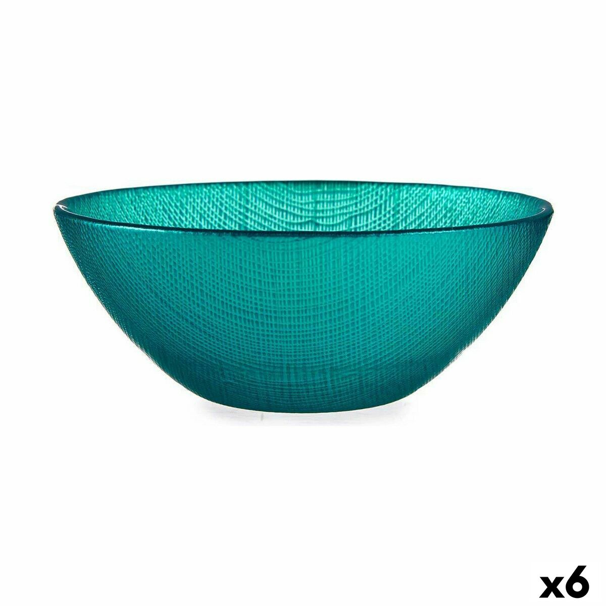 Skål Ø 15 cm Turkos Glas (6 antal)